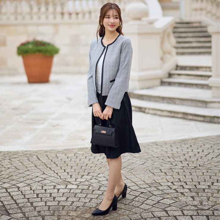 【2ツイードジャケット＆ワンピ】入卒式 セレモニー着回し3点セットワンピーススー… | GeeRA | 詳細画像14 