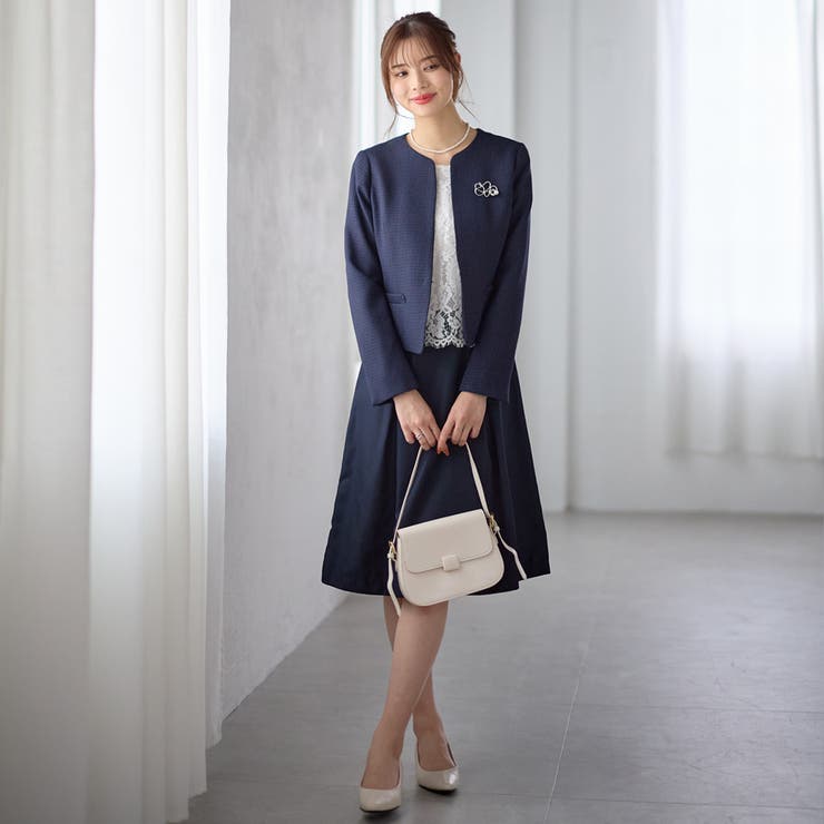 【2ツイードジャケット＆ワンピ】入卒式 セレモニー着回し3点セットワンピーススー… | GeeRA | 詳細画像32 