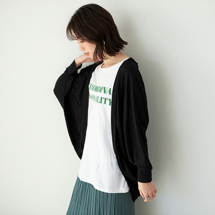 接触冷感！ドルマンカットソーカーディガン | GeeRA | 詳細画像7 