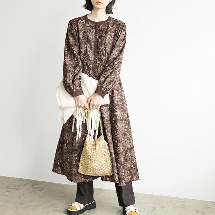 大人プリントロングワンピース | GeeRA | 詳細画像12 