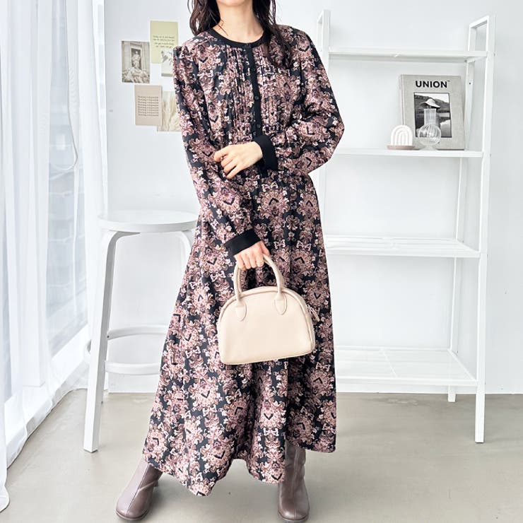 大人プリントロングワンピース | GeeRA | 詳細画像2 