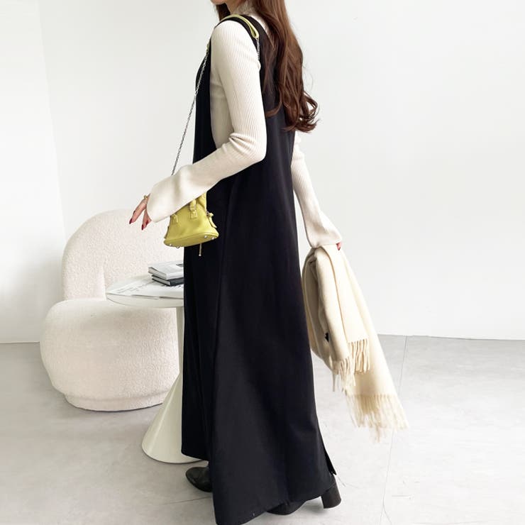 ポンチ裏起毛ジャンパースカート[品番：GERW0000099]｜GeeRA（ジーラ