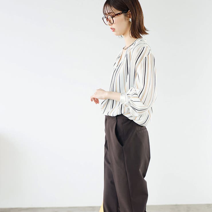 タックデザインスキッパーブラウス（七分袖） | GeeRA | 詳細画像38 