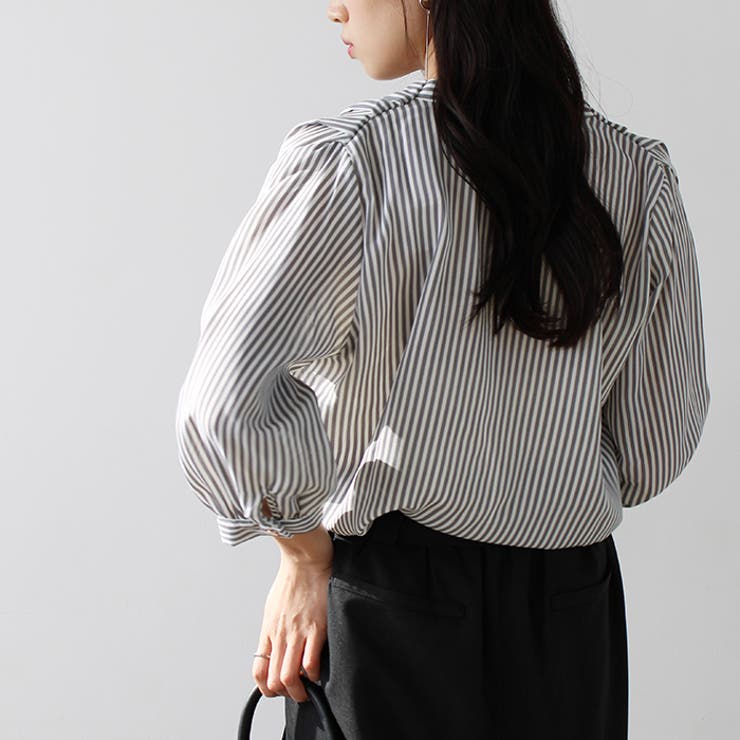 タックデザインスキッパーブラウス（七分袖） | GeeRA | 詳細画像53 