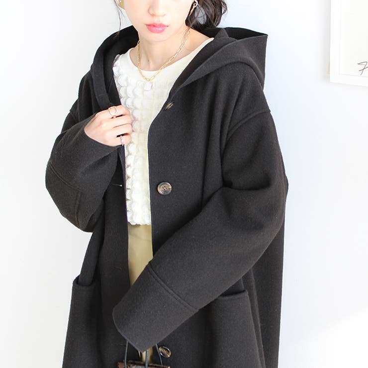オーバーサイズフードロングコート[品番：GERW0000107]｜GeeRA