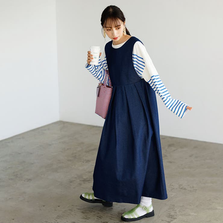 試着のみ　ジャンパースカート 2WAYロングジャンパースカート＜夏服＞[品番：GERW0000121]｜GeeRA