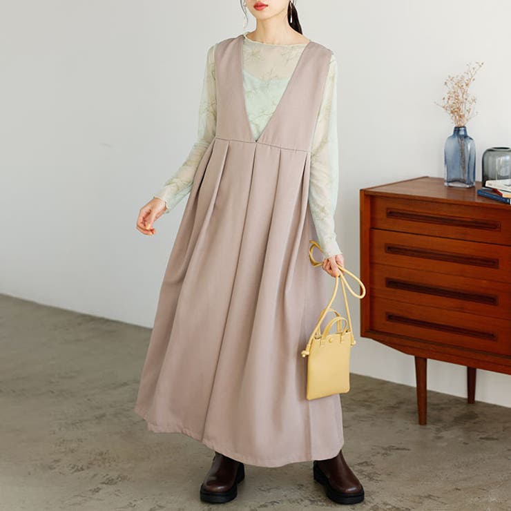 2WAYロングジャンパースカート＜夏服＞[品番：GERW0000121