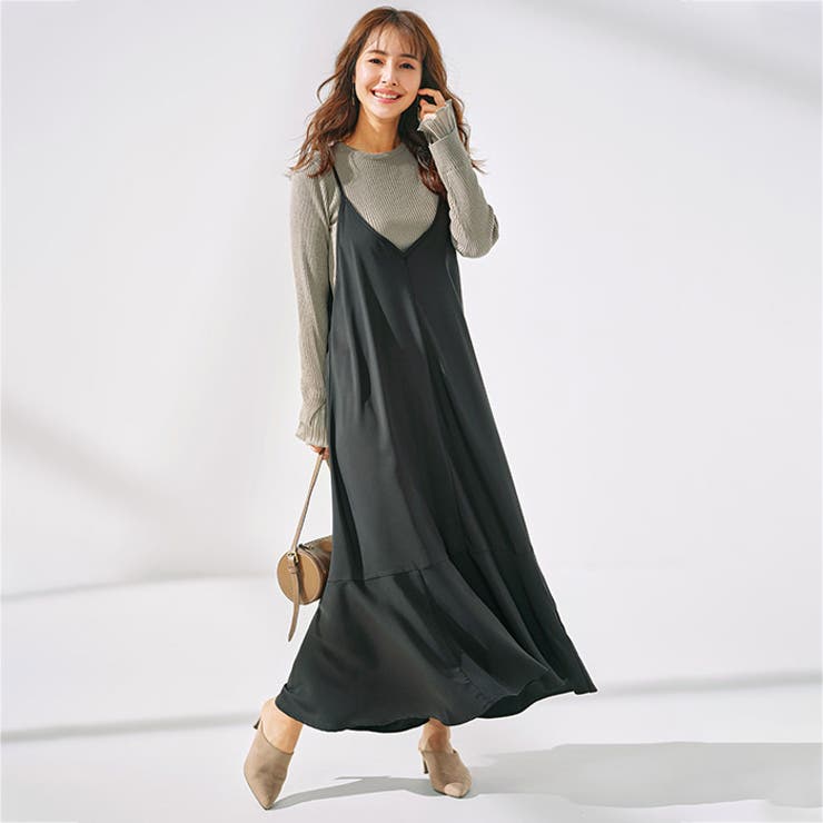 プリーツ付クルーネックリブニットトップス | GeeRA | 詳細画像5 