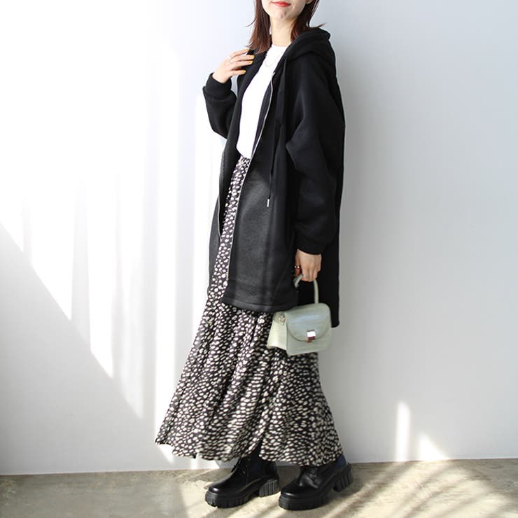 裏起毛ミディ丈パーカーコート[品番：GERW0000134]｜GeeRA（ジーラ）の