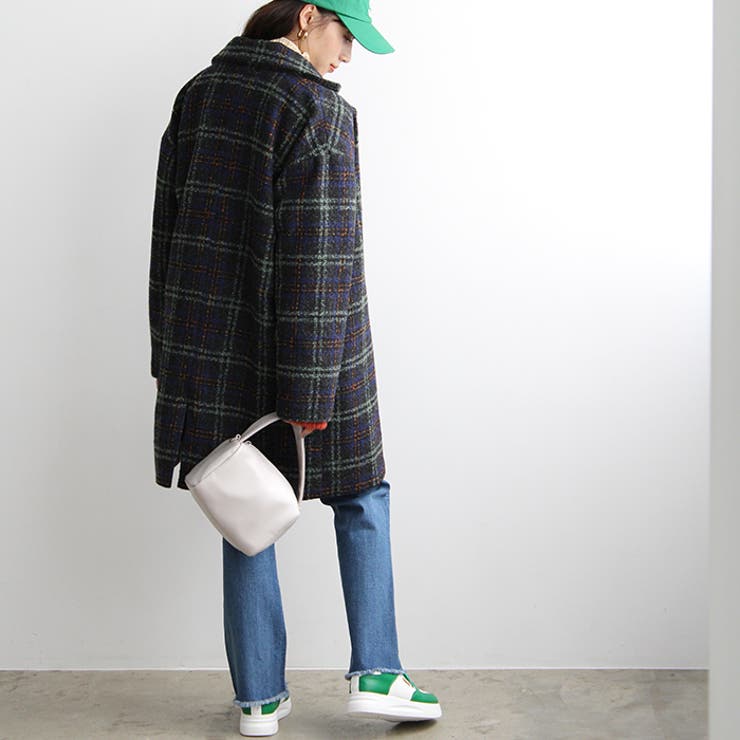 ツイードチェックダブルコート[品番：GERW0000136]｜GeeRA（ジーラ）の