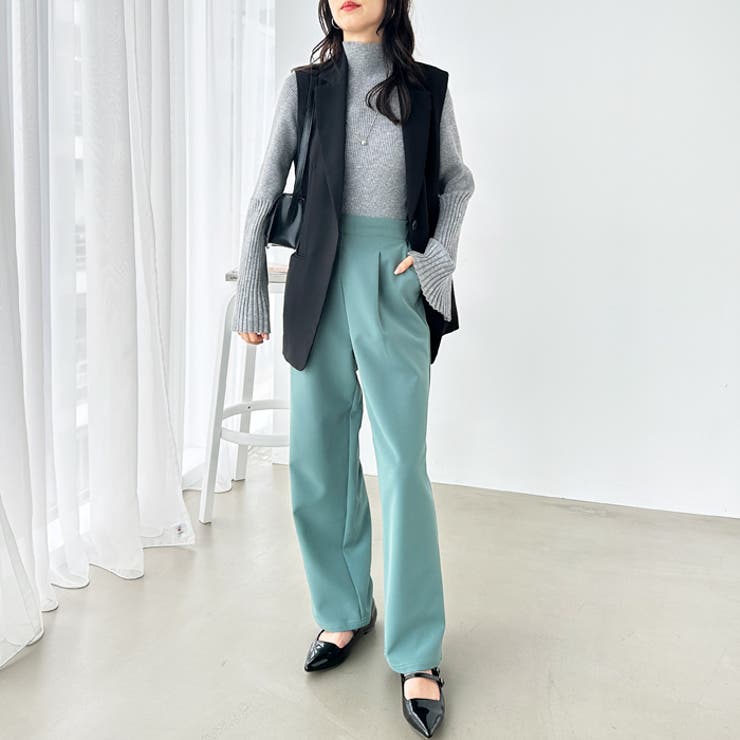 美脚ストレッチストレートイージーパンツ | GeeRA | 詳細画像17 