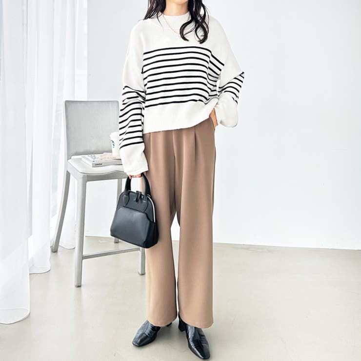 美脚ストレッチストレートイージーパンツ | GeeRA | 詳細画像7 