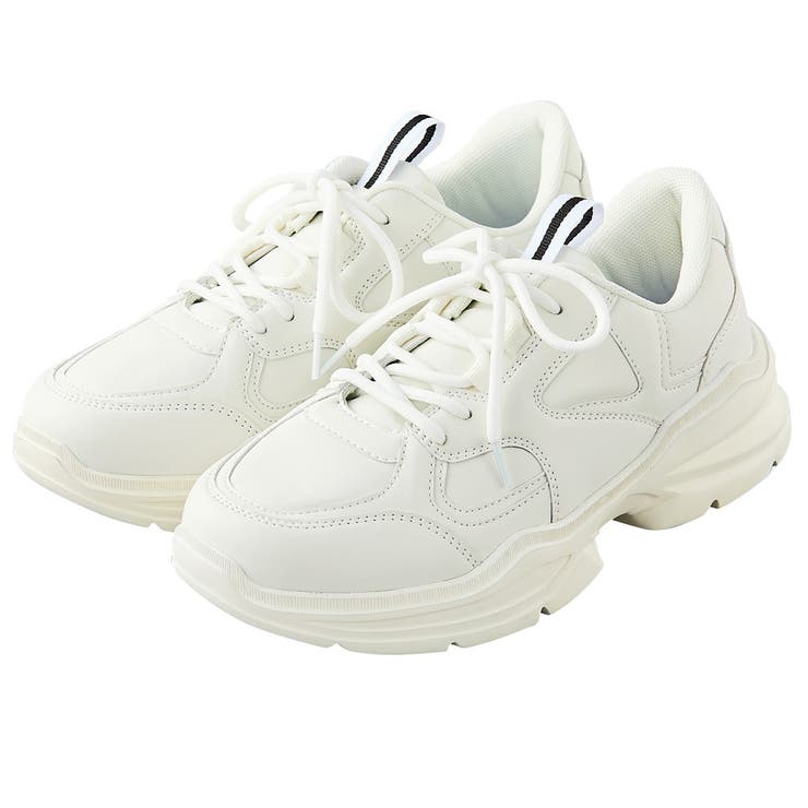 アイボリー | 厚底ダッドスニーカー | GeeRA