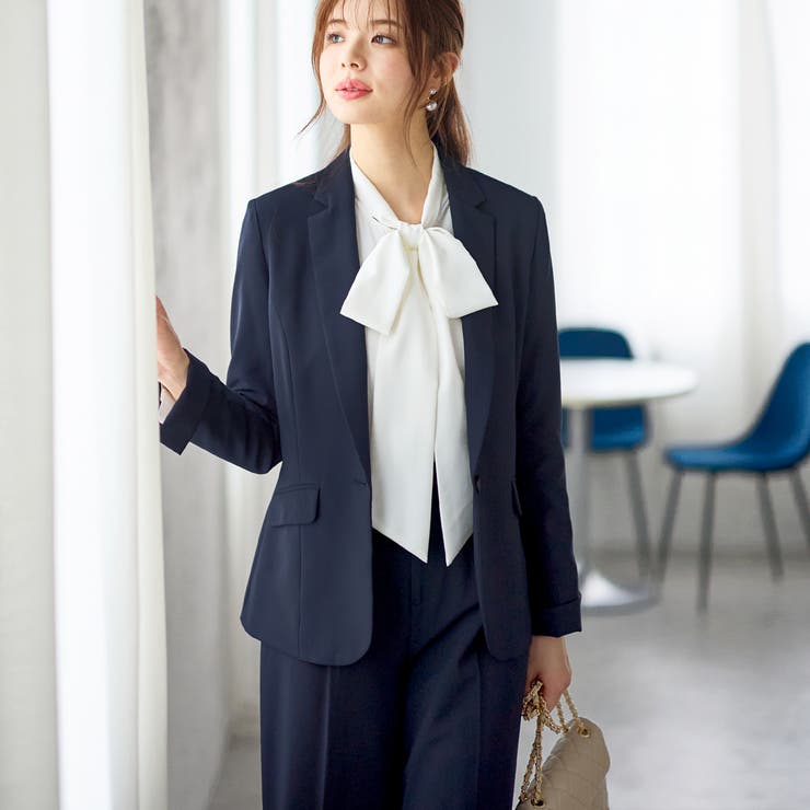 【２点セット】洗えるワイドパンツスーツセットアップ＜UV対策 防シワ ウォッシャ… | GeeRA | 詳細画像11 