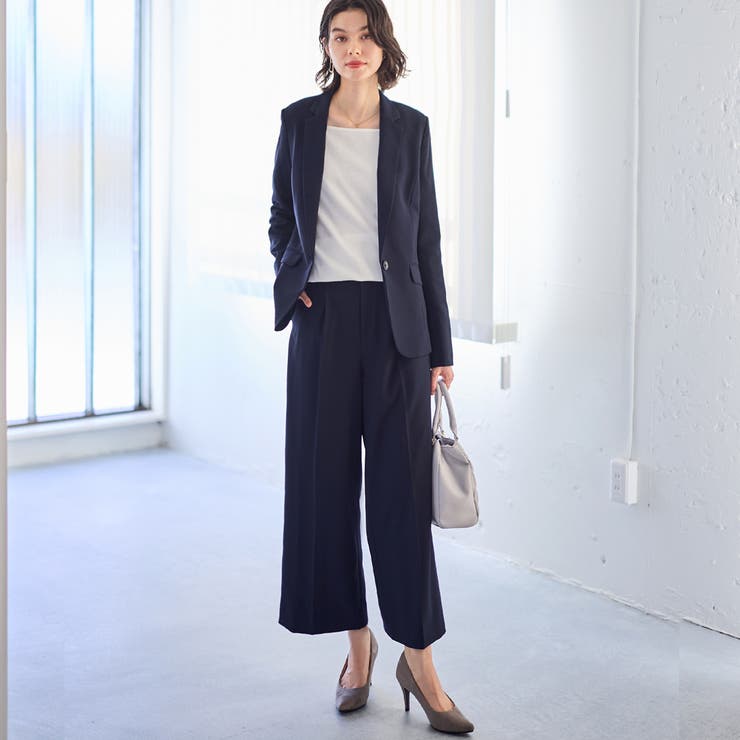 【２点セット】洗えるワイドパンツスーツセットアップ＜UV対策 防シワ ウォッシャ… | GeeRA | 詳細画像20 