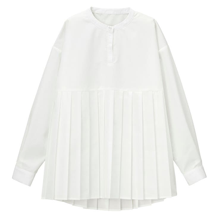 プリーツ切替バンドカラーシャツ | GeeRA | 詳細画像19 