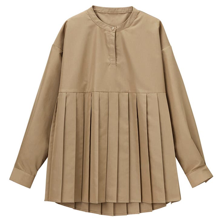 プリーツ切替バンドカラーシャツ | GeeRA | 詳細画像20 