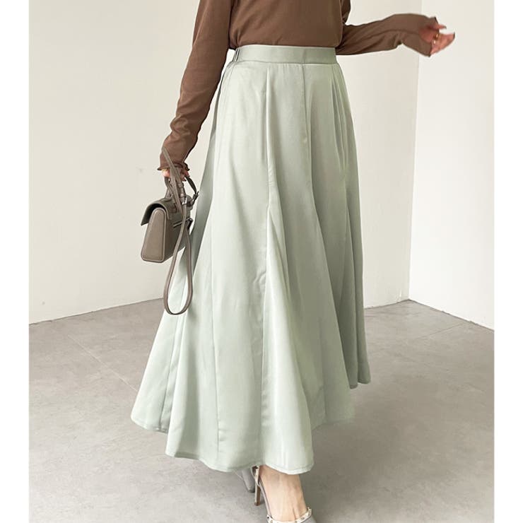 マチ付フレアーロングスカート | GeeRA | 詳細画像9 