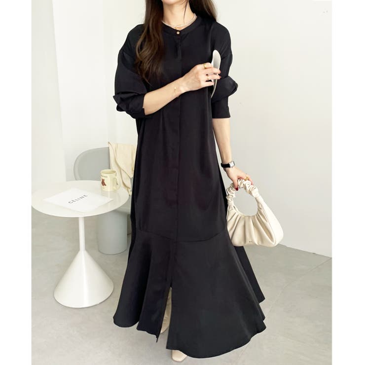 裾フレアーロングシャツワンピース | GeeRA | 詳細画像23 