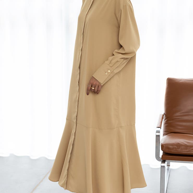 裾フレアーロングシャツワンピース | GeeRA | 詳細画像20 