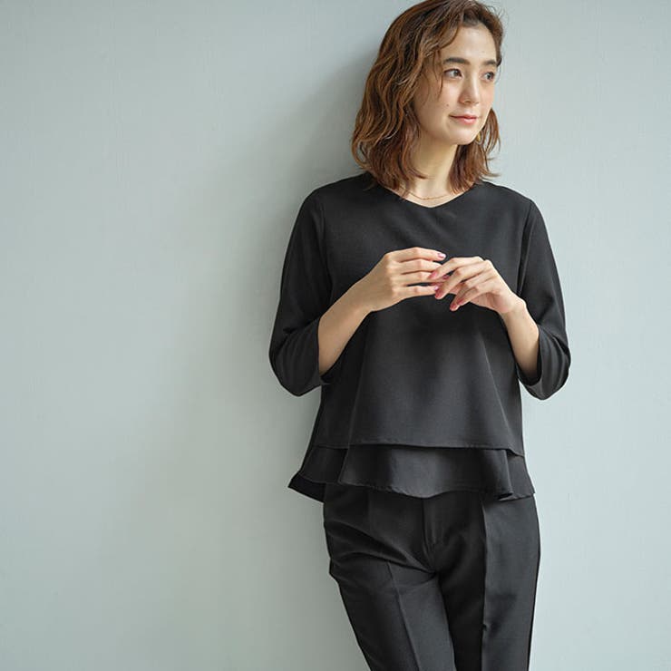 2点セット】通勤にもフォーマルにも使えるセットアップ＜テーパード