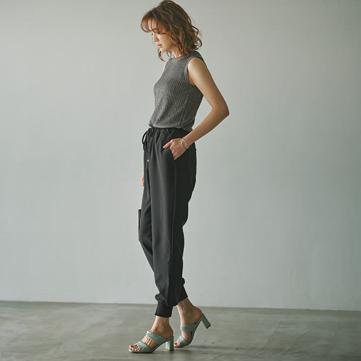 楽ちんストレッチきれい見えジョガーパンツ | GeeRA | 詳細画像14 