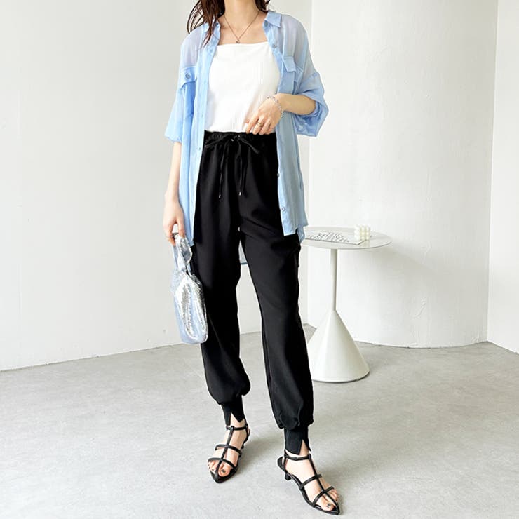 楽ちんストレッチきれい見えジョガーパンツ | GeeRA | 詳細画像3 