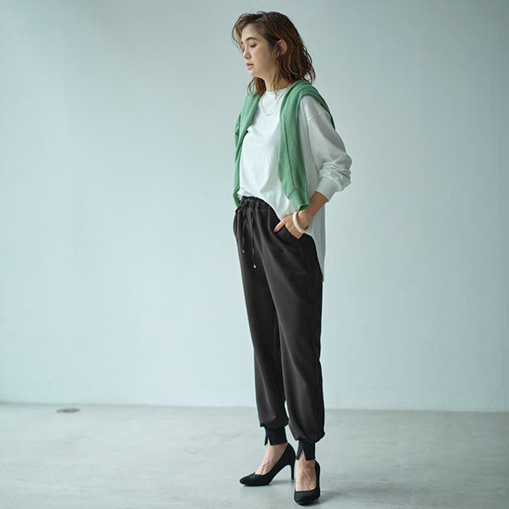 楽ちんストレッチきれい見えジョガーパンツ | GeeRA | 詳細画像9 