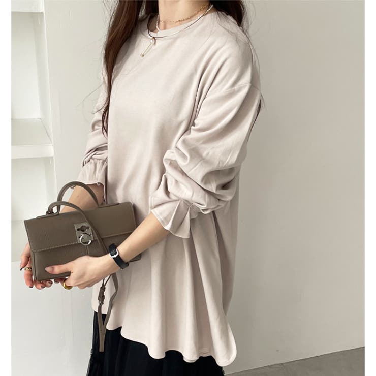 綿１００％ポンチ袖口タックチュニック | GeeRA | 詳細画像12 