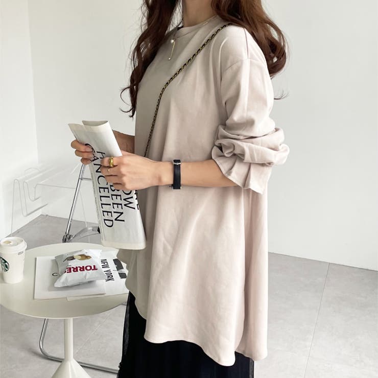 綿１００％ポンチ袖口タックチュニック | GeeRA | 詳細画像9 