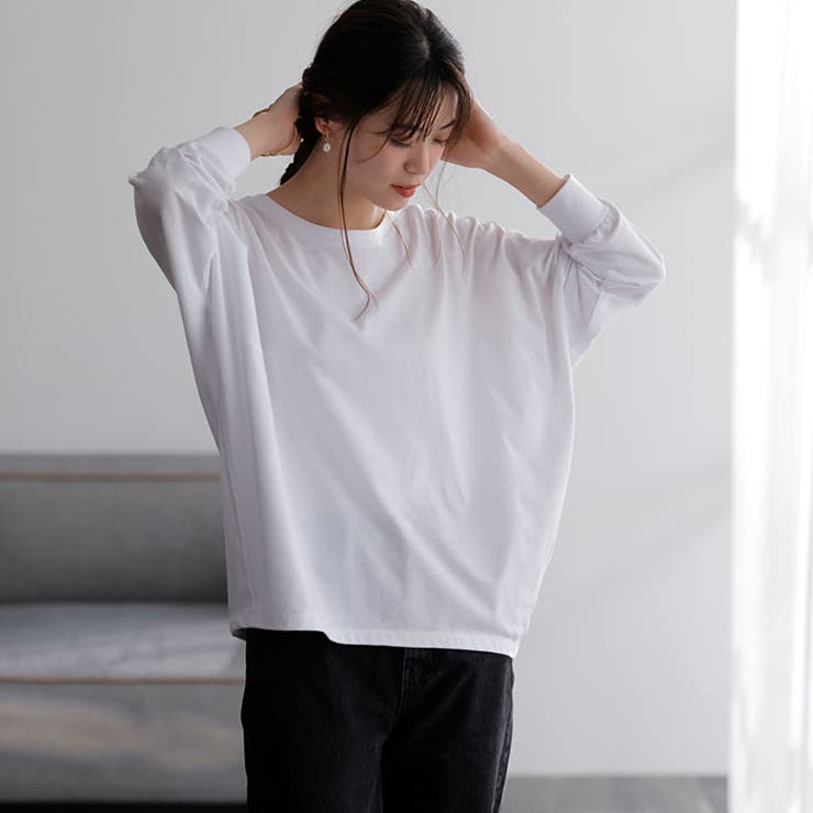 綿１００％きれいめドルマンカットソー | GeeRA | 詳細画像18 