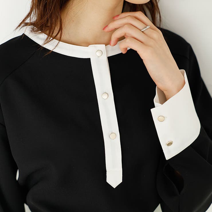 前後２ＷＡＹ配色デザインブラウス | GeeRA | 詳細画像12 