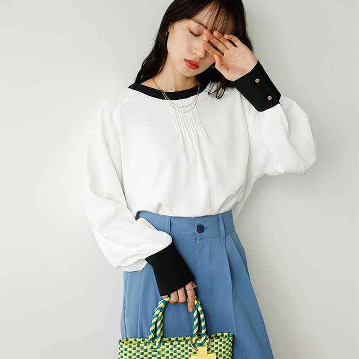 前後２ＷＡＹ配色デザインブラウス | GeeRA | 詳細画像16 