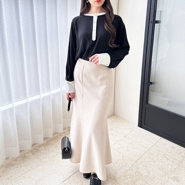 前後２ＷＡＹ配色デザインブラウス | GeeRA | 詳細画像3 