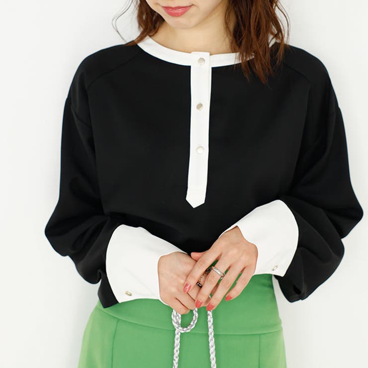 前後２ＷＡＹ配色デザインブラウス | GeeRA | 詳細画像5 