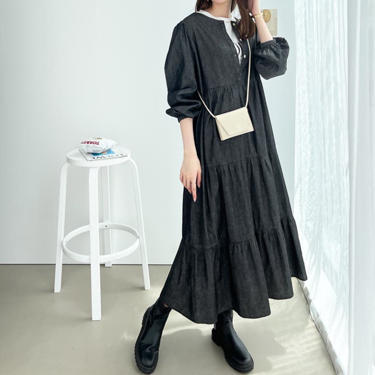 M's gracy♡ソフトデニム♡ティアードワンピース 2025年最新】エムズグレイシー ワンピース デニムの人気アイテム