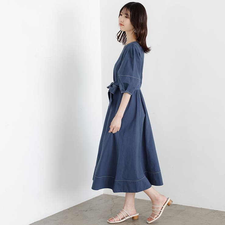 前後２ＷＡＹランタンスリーブフレアーワンピース＜夏服＞ | GeeRA | 詳細画像35 