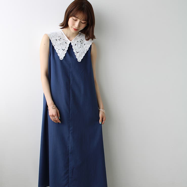 カットワーク刺しゅう付け衿 | GeeRA | 詳細画像10 