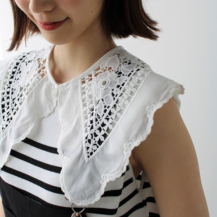 カットワーク刺しゅう付け衿 | GeeRA | 詳細画像11 