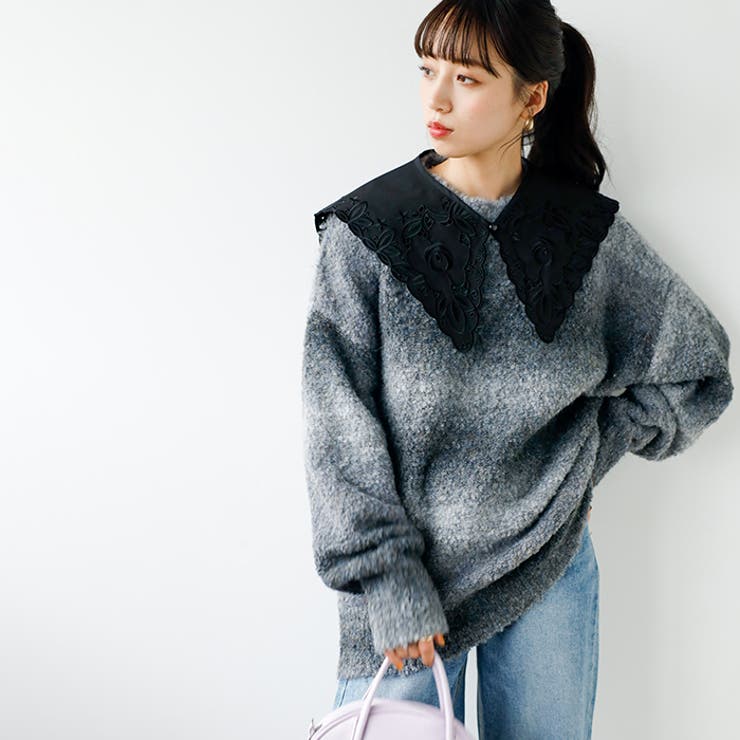 カットワーク刺しゅう付け衿 | GeeRA | 詳細画像17 