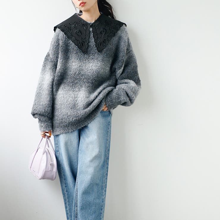 カットワーク刺しゅう付け衿 | GeeRA | 詳細画像18 