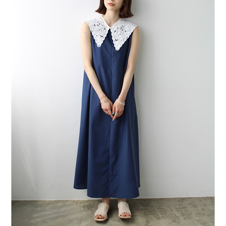 カットワーク刺しゅう付け衿 | GeeRA | 詳細画像9 