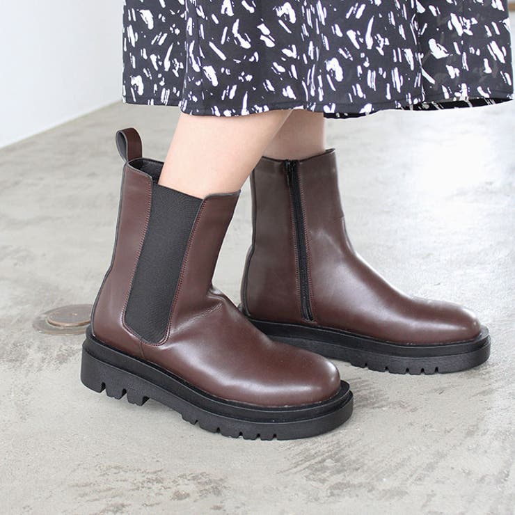 トラックソールサイドゴアブーツ | GeeRA | 詳細画像5 