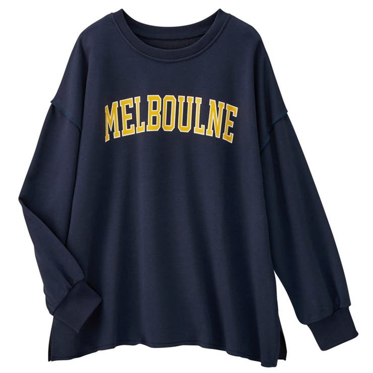 エックスガール X-GIRL COLLEGE LOGO CREW SWEAT TOP カレッジ