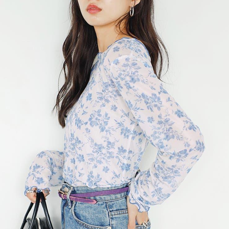 前後２ＷＡＹ花柄シアートップス | GeeRA | 詳細画像6 