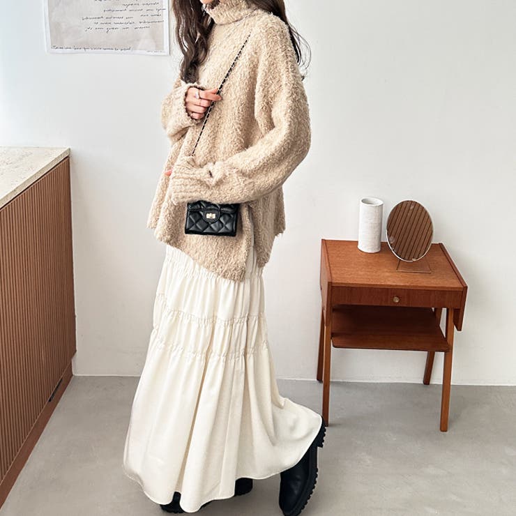 ブークレハイネックニットプルオーバー | GeeRA | 詳細画像12 