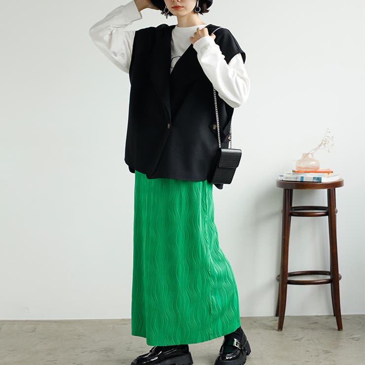 変形プリーツタイトスカート | GeeRA | 詳細画像13 