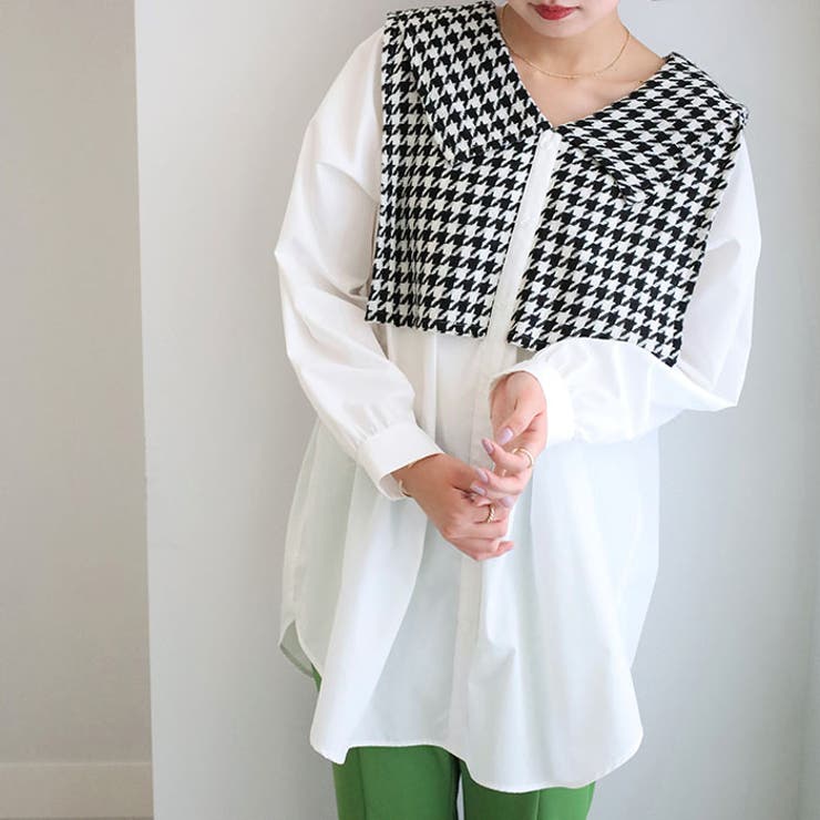 ツイード切替ブラウス | GeeRA | 詳細画像2 