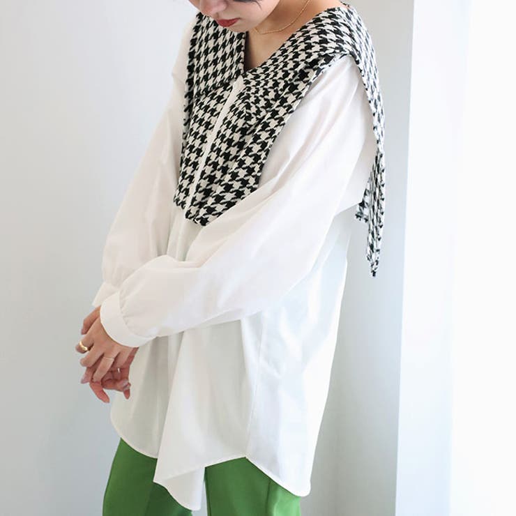 ツイード切替ブラウス | GeeRA | 詳細画像3 