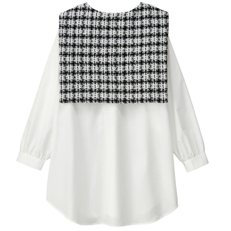 ツイード切替ブラウス | GeeRA | 詳細画像5 